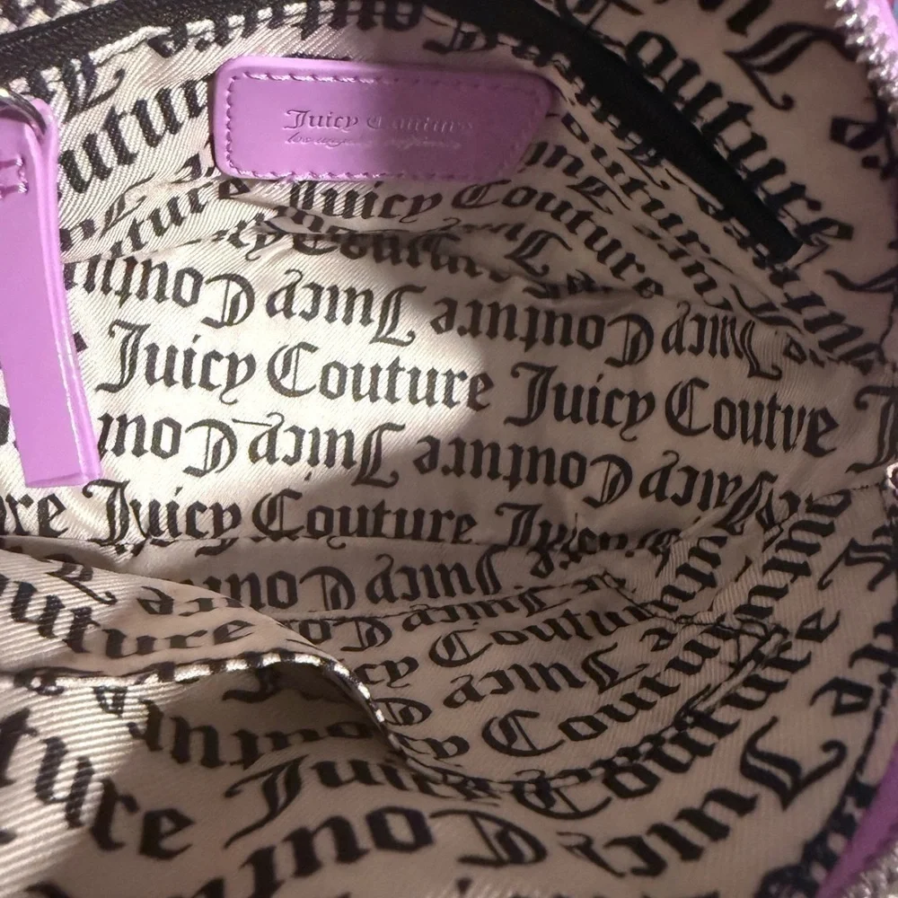 NWT Juicy Couture Violet Tulle Effortless Glossy Crossbody Bag